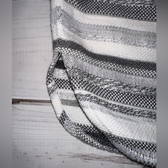 Striped Charcoal and White Ann Taylor Skirt Size Medium 
Business Casual Church - Picture 3 of 6